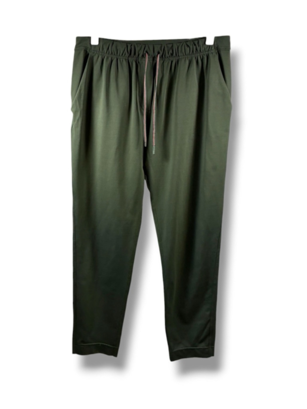 Lululemon Track Pants & Joggers in Olive Green with Pink Drawstring Size M